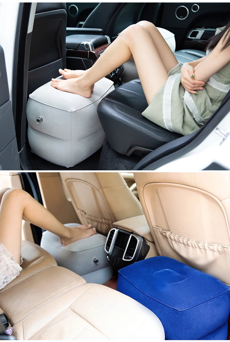 Inflatable Flight Footrest Pillow for Travel