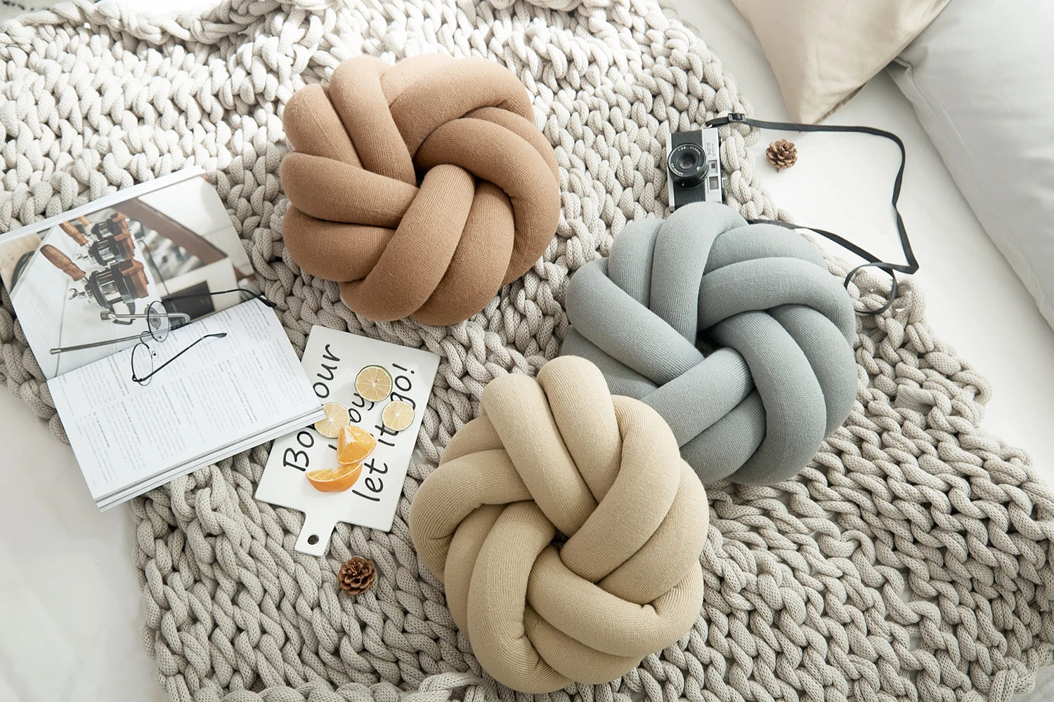 Regina Cotton DIY Hand Knot Cushion