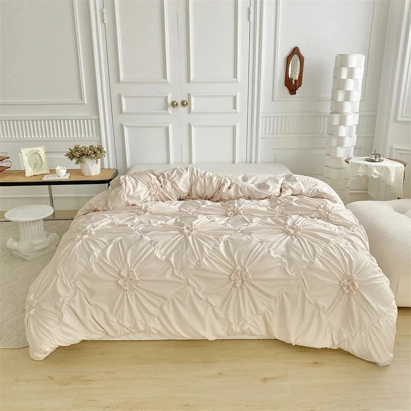 Pinch Pleated Comforter Set with Duvet