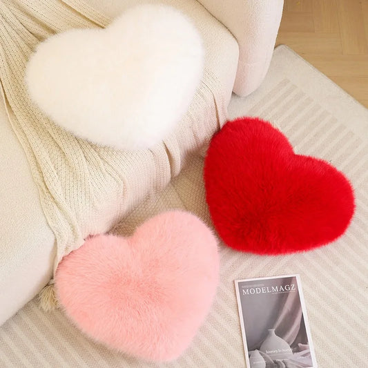 Long Plush Heart Pillow for Gifts