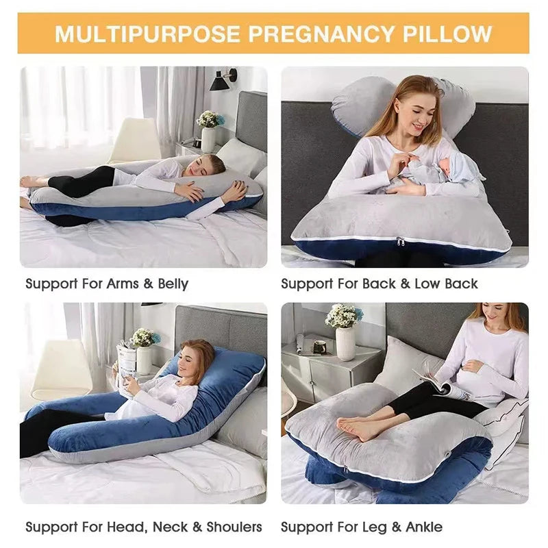 Multifunctional U-Shaped Pregnancy Pillow