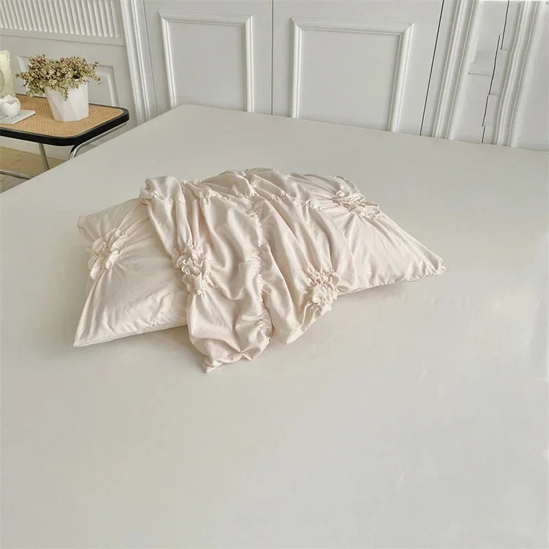 Pinch Pleated Comforter Set with Duvet