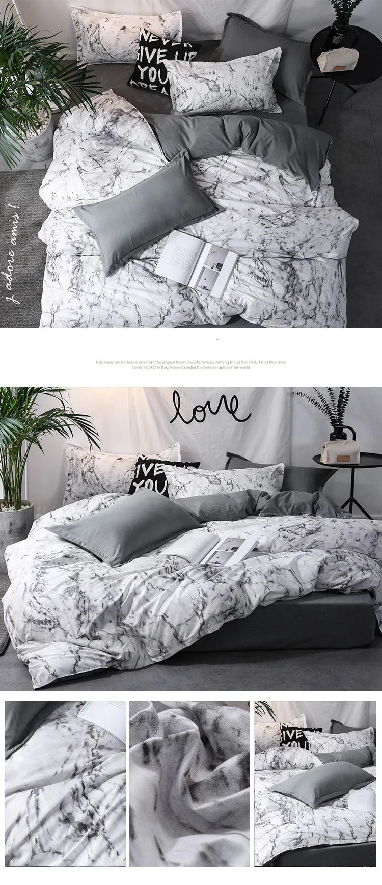 Duvet Cover Set with Pillowcases Queen