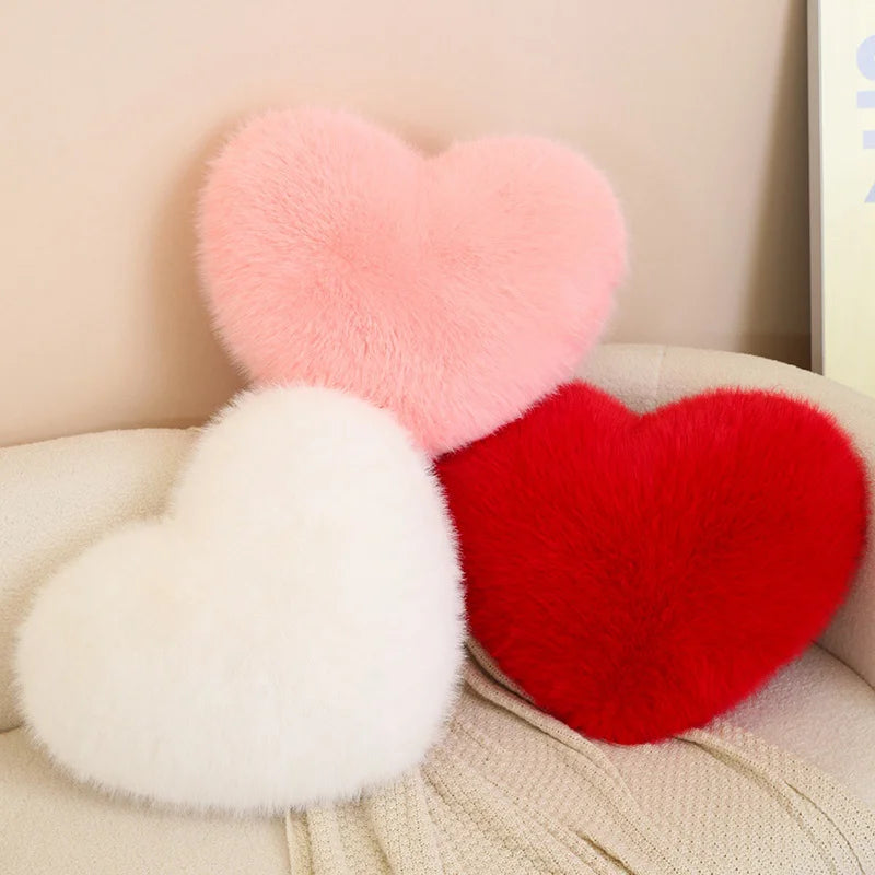 Long Plush Heart Pillow for Gifts