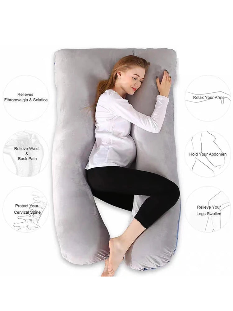 Multifunctional U-Shaped Pregnancy Pillow