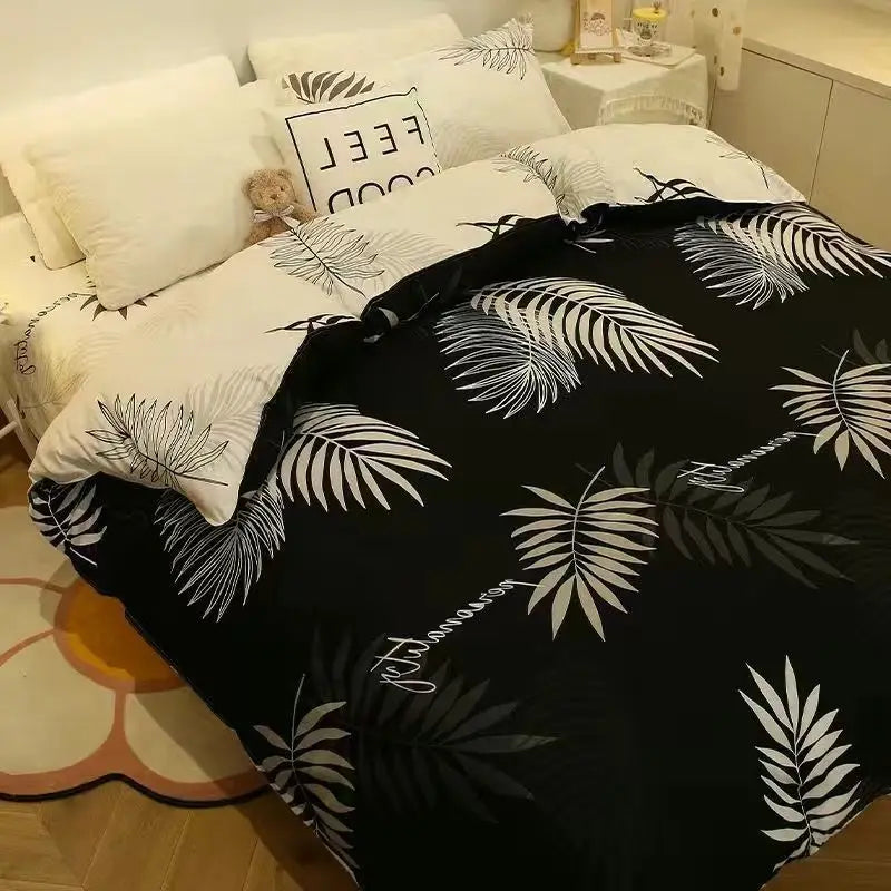 Double-Sided Four-Piece Bedding Set