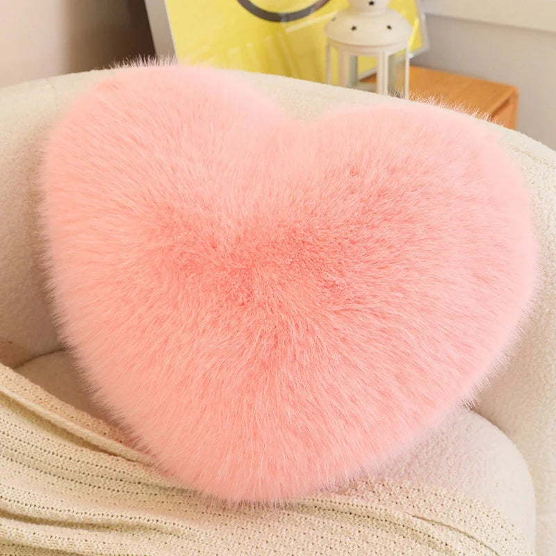 Long Plush Heart Pillow for Gifts