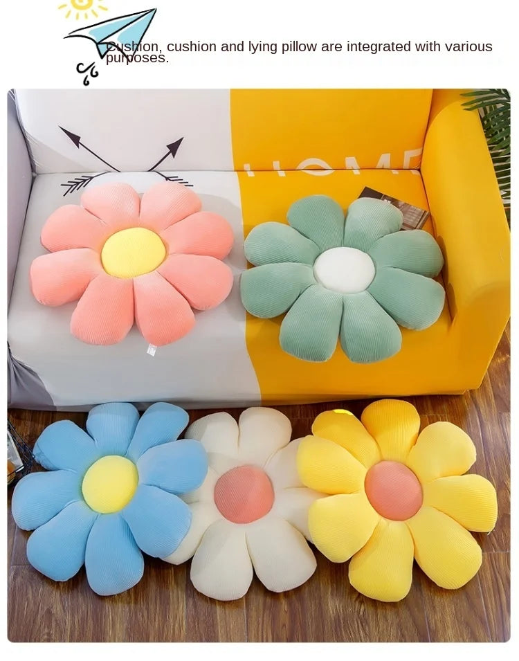 Cute Daisy Flower Pillow for Kids