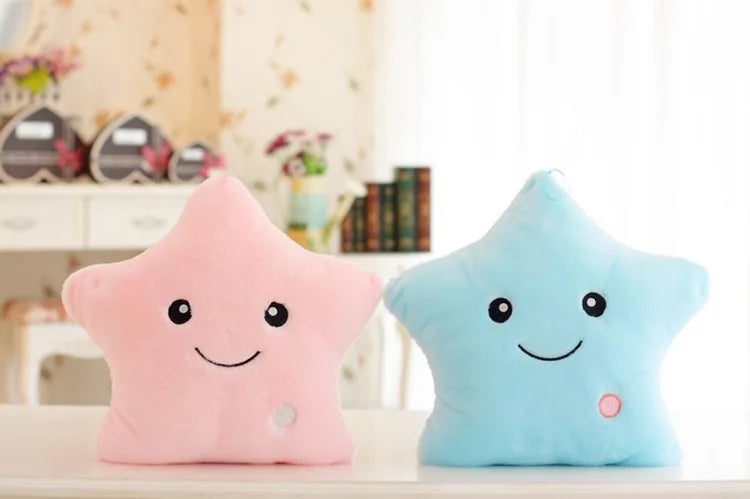 Cute Luminous Star Pillow for Sofa