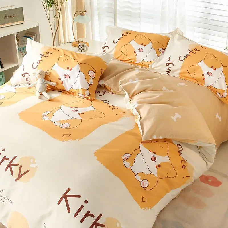 Double-Sided Four-Piece Bedding Set