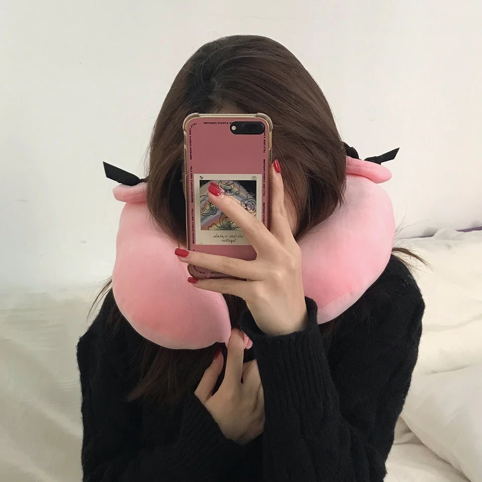 Cute Lolita Anime U-Shaped Neck Pillow