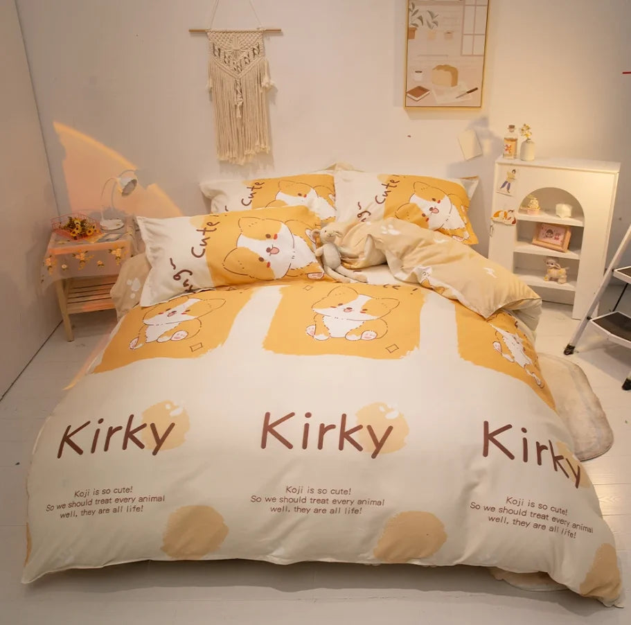 Double-Sided Four-Piece Bedding Set