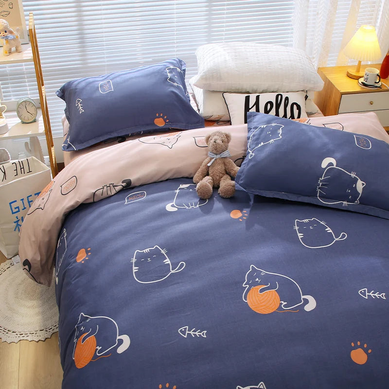 Double-Sided Four-Piece Bedding Set