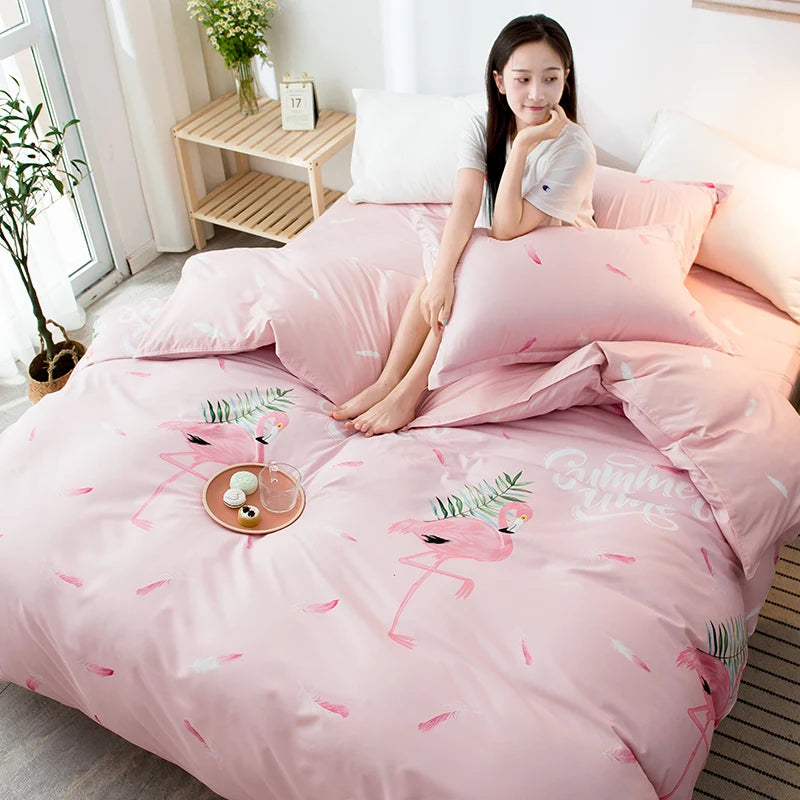 Double-Sided Four-Piece Bedding Set