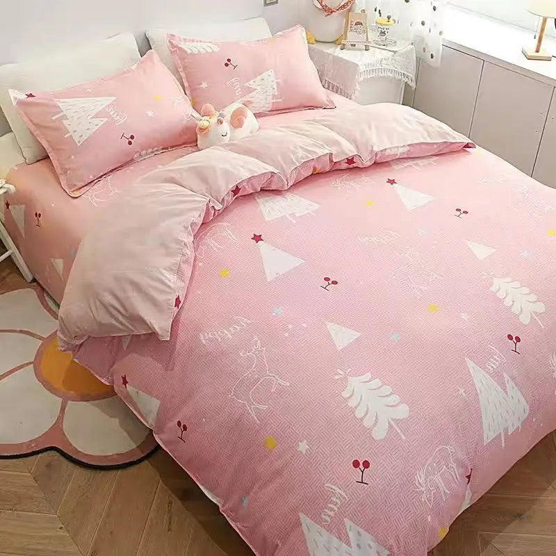 Double-Sided Four-Piece Bedding Set