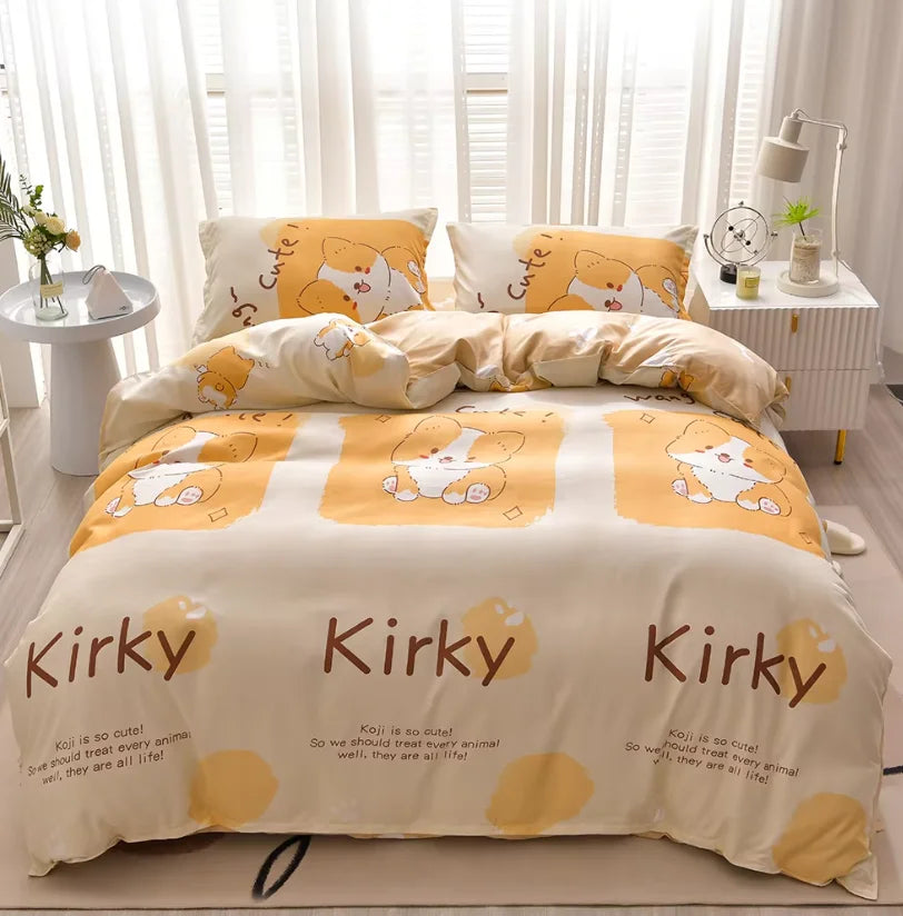 Double-Sided Four-Piece Bedding Set