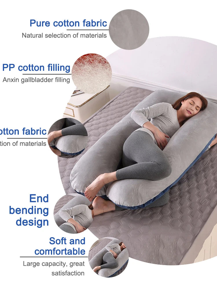 Multifunctional U-Shaped Pregnancy Pillow