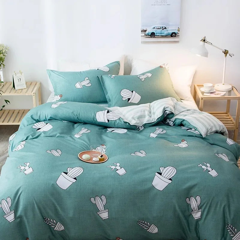 Double-Sided Four-Piece Bedding Set