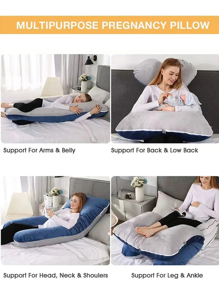 Multifunctional U-Shaped Pregnancy Pillow