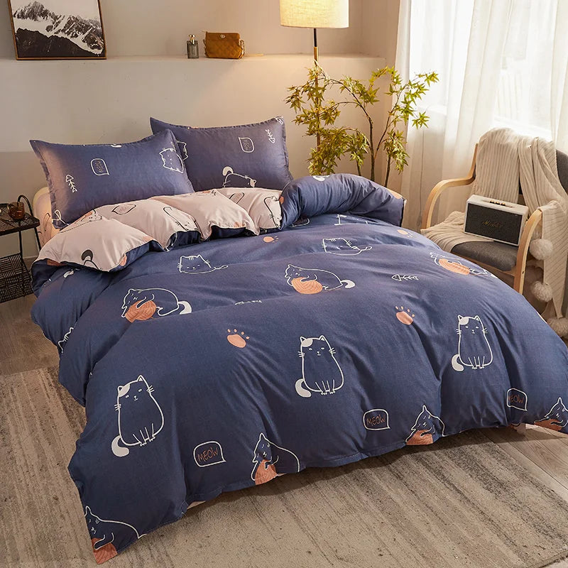 Double-Sided Four-Piece Bedding Set