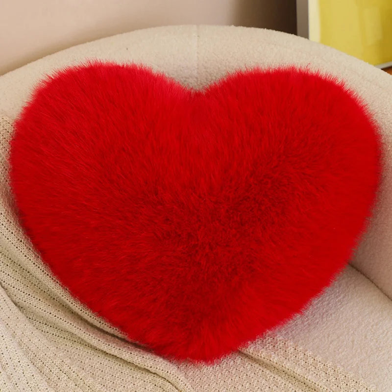 Long Plush Heart Pillow for Gifts