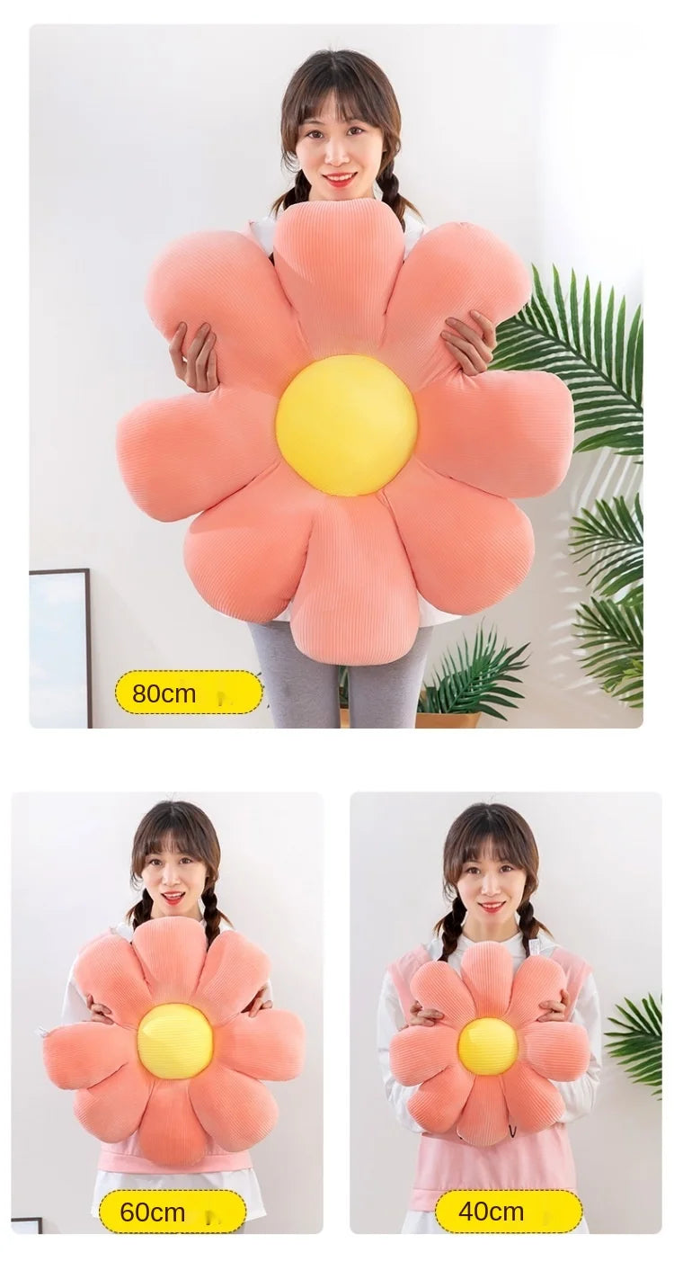 Cute Daisy Flower Pillow for Kids