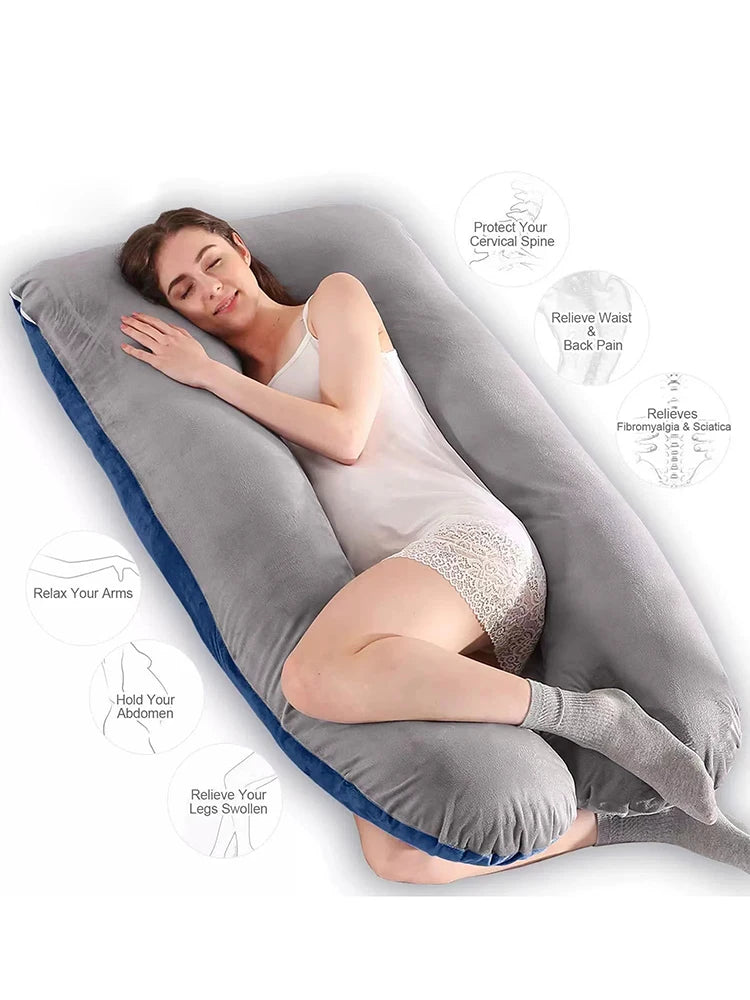 Multifunctional U-Shaped Pregnancy Pillow