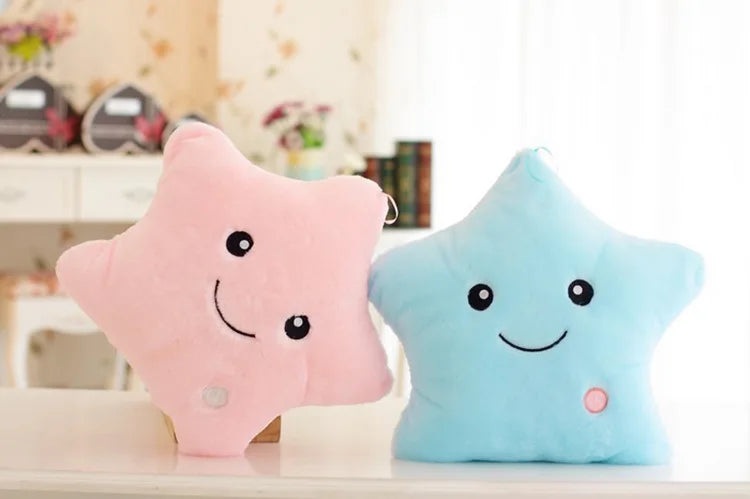 Cute Luminous Star Pillow for Sofa