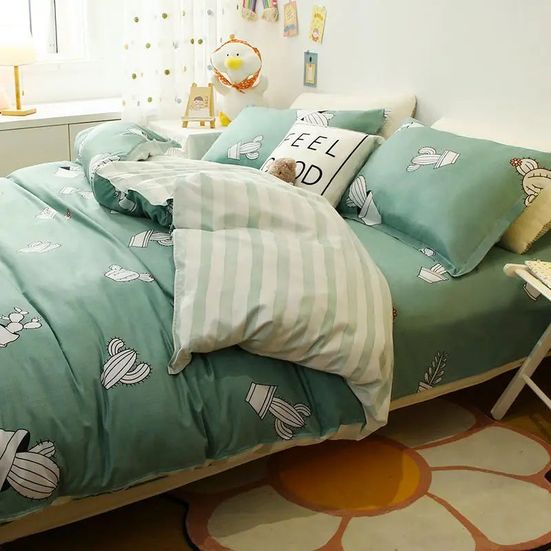 Double-Sided Four-Piece Bedding Set